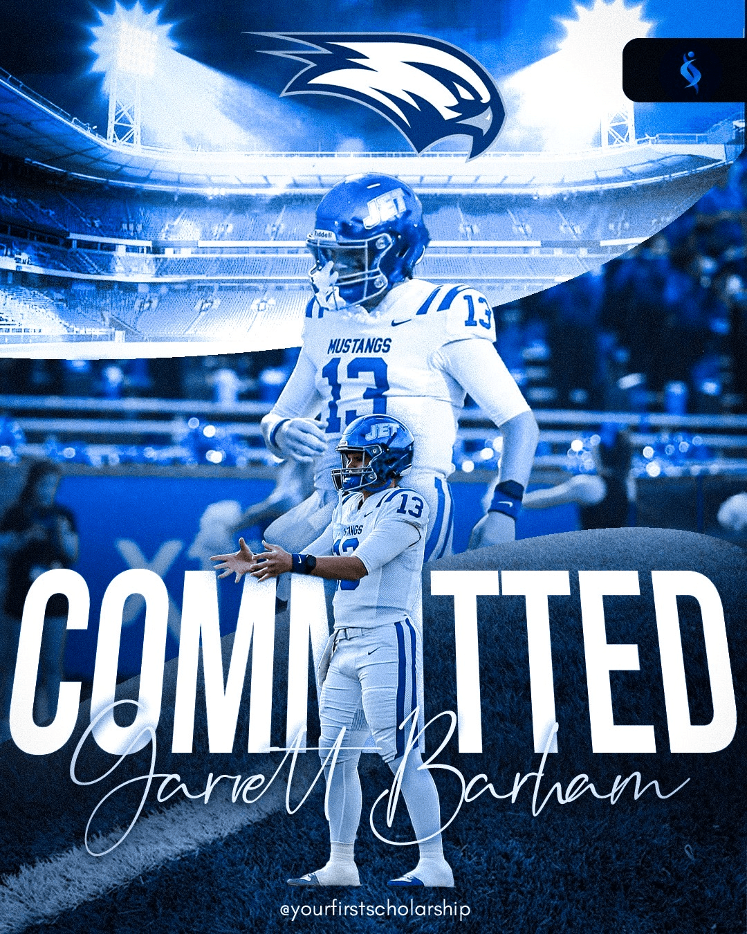 Garrett Barham committed to Mustangs